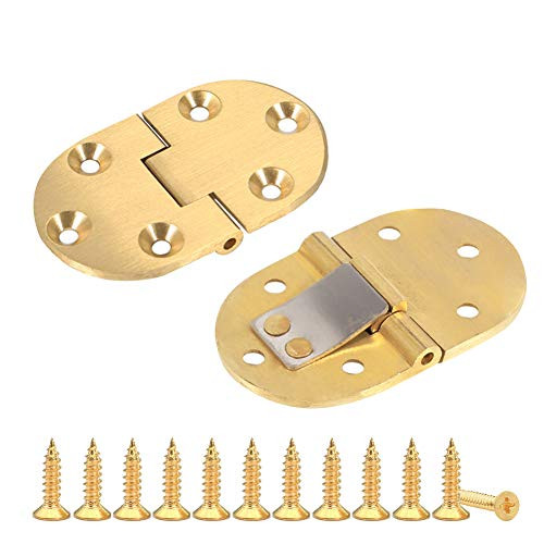 Saiper 90 Degree Solid Brass Butler Tray Hinges  2pcs  Flip Top Hinge with Screws for Folding Tables Sewing Machine Table Folding Hinges Furniture Accessories