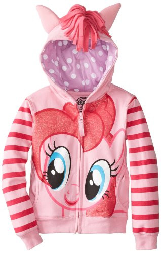 My Little Pony Little Girls Zip up Hoodie Pinkie Pie Large  6X