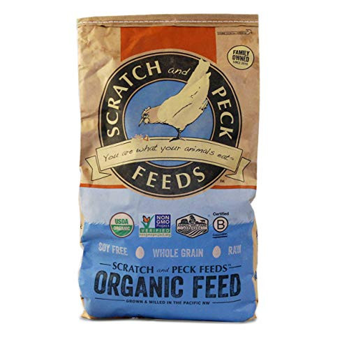 Scratch and Peck Feeds Organic Layer Feed with Corn for Chickens and Ducks 25 lbs Non GMO Project Verified Always Soy Free 1004 25 Scratch and Peck Feeds Organic Layer Feed with Corn for Chickens and Ducks 25 lbs Non GMO Project Verified Always Soy Free 1004 25