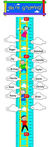 Creative Teaching Press Growth Chart Mini Bulletin Board Set, Blue/White (0621)