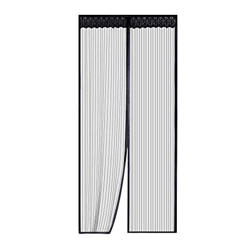 Magnetic Screen DoorSell4Style Mesh Curtain Hands Free Lace Mosquito Net Fits Doors up to 39x83 MAX  39 x83  Black