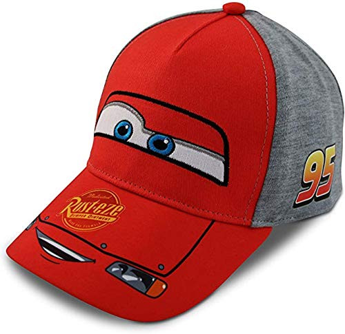 Disney Boys Cars Lightning McQueen Cotton Baseball Cap Ages 2 4 Cars Red with Grey Disney Boys Cars Lightning McQueen Cotton Baseball Cap Ages 2 4 Cars Red with Grey