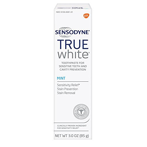 Sensodyne True White Sensitive Teeth Whitening Toothpaste Stained Teeth and Sensitive Teeth Treatment Mint 3 Ounces Sensodyne True White Sensitive Teeth Whitening Toothpaste Stained Teeth and Sensitive Teeth Treatment Mint 3 Ounces