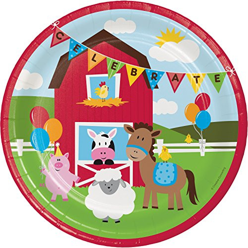 Farm Fun Paper Plates 24 ct