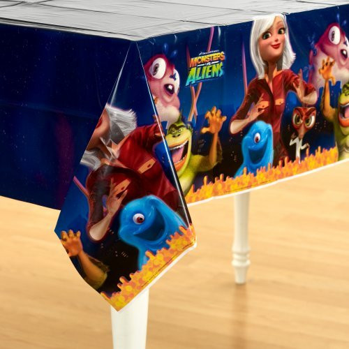 Monsters vs Aliens 54in x 102in Paper Tablecover