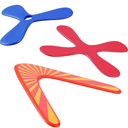 Tatuo Set of 3 Returning Boomerang Wood Boomerangs and Soft Boomerang for Athletes for Sports Game Toy to Beginners Young Throwers  Suit for Child Over 12 and Playing with Parent s Supervision