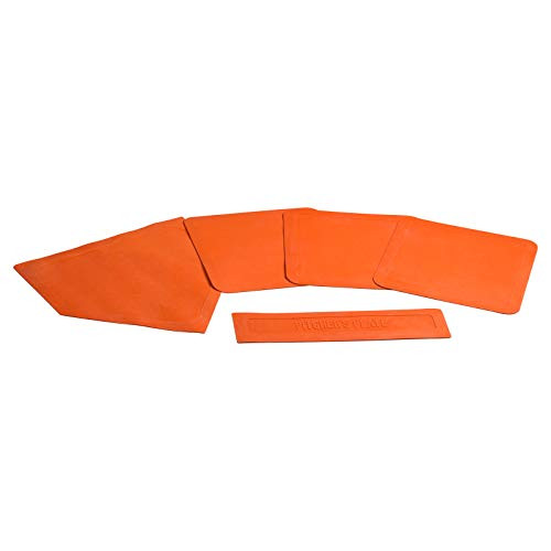CHAMPRO Throw Down Rubber Bases  Set of 5  Orange Model  B023