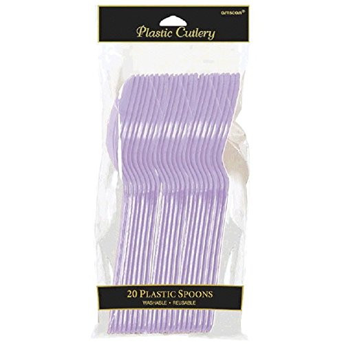 Amscan Plastic Spoons 20 pieces Lavender