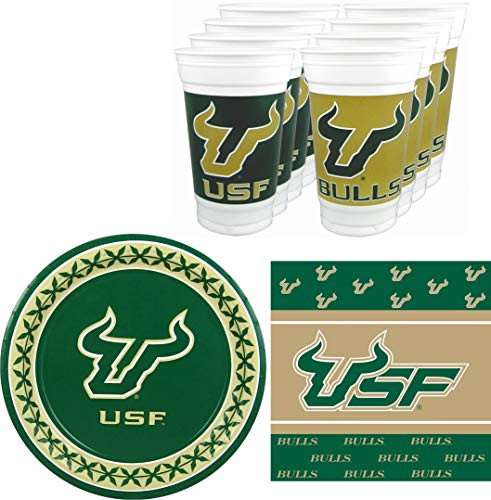 Westrick South Florida Bulls Party Supplies   Serves 16  48 Pieces