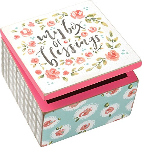 Primitives by Kathy Hinged Wood Box, Blessings