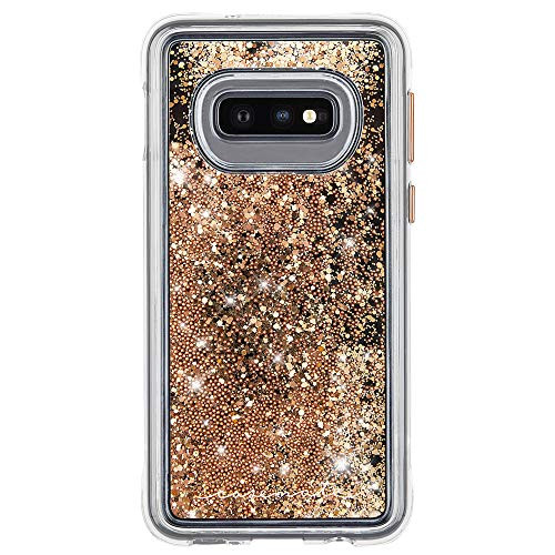 Case Mate   Waterfall   Samsung Galaxy S10e   Liquid Glitter Case   Gold