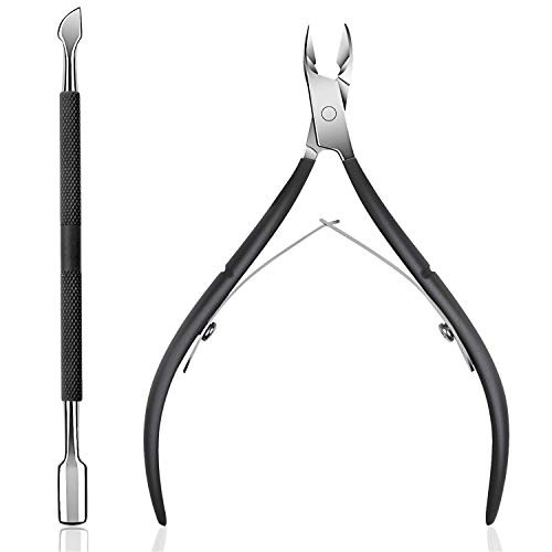 Cuticle Trimmer with Cuticle Pusher NIUTA Cuticle Remover Cuticle Nipper Professional Stainless Steel Cuticle Cutter Clipper Durable Pedicure Manicure Tools for Fingernails and Toenails Cuticle Trimmer with Cuticle Pusher NIUTA Cuticle Remover Cuticle Nipper Professional Stainless Steel Cuticle Cutter Clipper Durable Pedicure Manicure Tools for Fingernails and Toenails