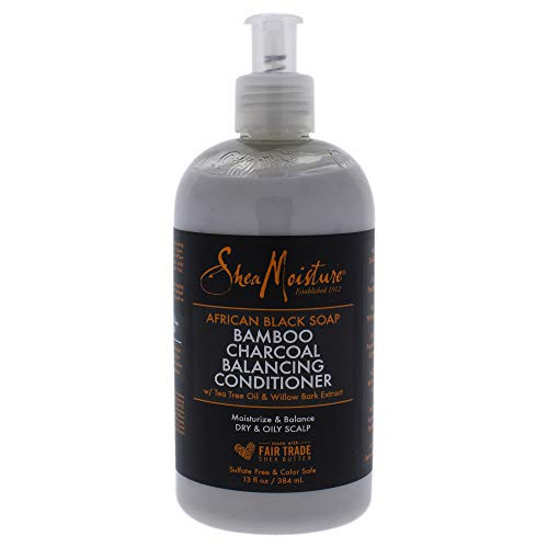 SheaMoisture African Black Soap Bamboo Charcoal Balancing Conditioner 13 Fluid Ounce