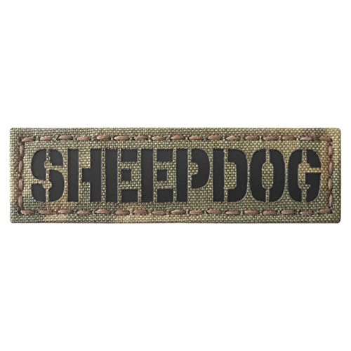 Sheepdog 1x35 Multicam Infrared Name Tape Tab IFF Morale Hook and Loop Patch