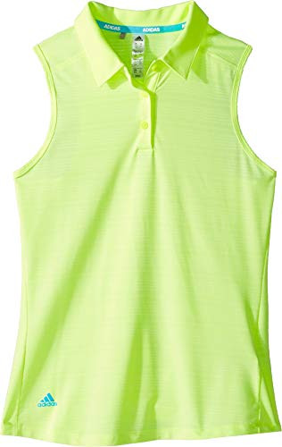 adidas Golf Microdot Novelty Sleeveless Polo Hi Res Yellow Medium