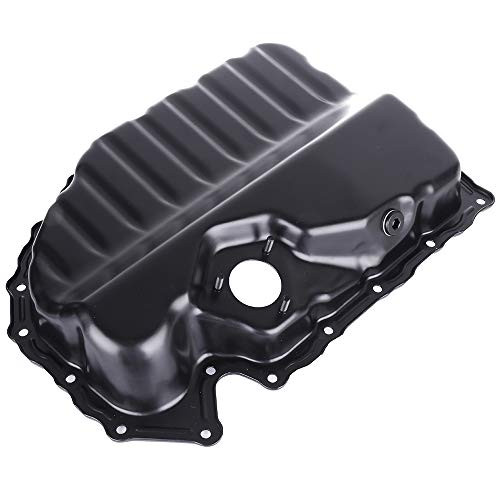 OCPTY Engine Oil Pan Steel Assembly Fits 2008 2013 L4 20L Cummins Diesel for A3 Quattro TT for VW Beetle CC Eos Golf Jetta Passat Pickup Truck compatible with 264 713