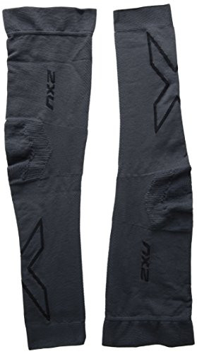 2XU Flex Running Compression Arm Sleeves Titanium Black Medium