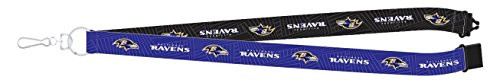 Pro Specialties Group NFL Baltimore Ravens Two Tone Lanyard 18 inches Purple