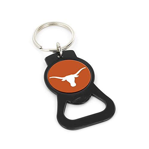 aminco NCAA Texas Longhorns Bottle Opener Keychain Black