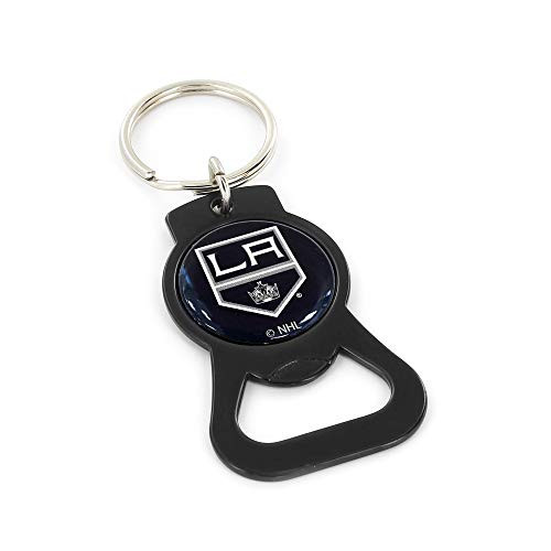 aminco NHL Los Angeles Kings Bottle Opener Keychain Black