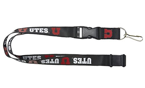 NCAA Utah Utes Team Lanyard Black NCAA Utah Utes Team Lanyard Black