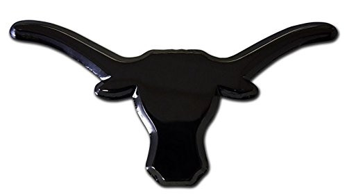 The University of Texas Longhorns Metal Auto Emblem  Black