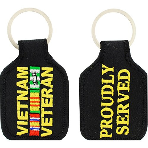 EE Inc Vietnam Veteran Service Ribbon Embroidered Key Chain
