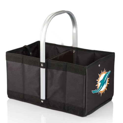 PICNIC TIME NFL Miami Dolphins Urban Basket Black