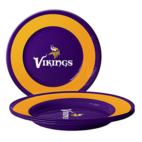 NFL Minnesota Vikings Plastic Plates 4 Pack