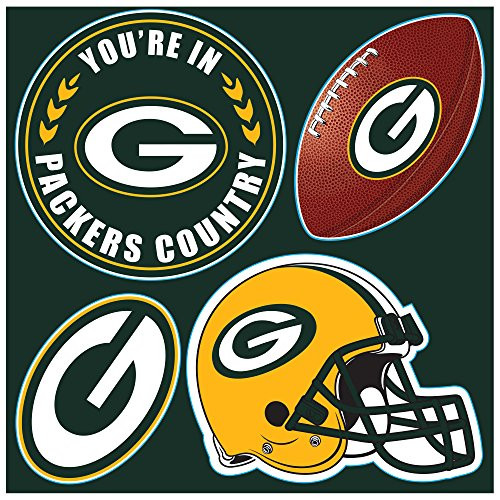 NFL Green Bay Packers 4 Piece Magnet Set