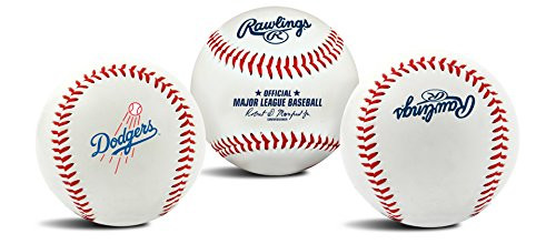 Rawlings MLB Los Angeles Dodgers Team Logo Baseball Official White