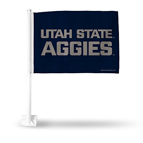 NCAA Rico Industries Car Flag including Pole Utah State Aggies