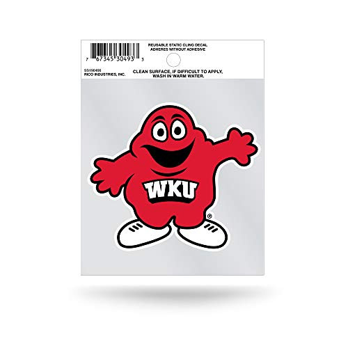 NCAA Rico Industries Small Static Cling Decal Western Kentucky Hilltoppers