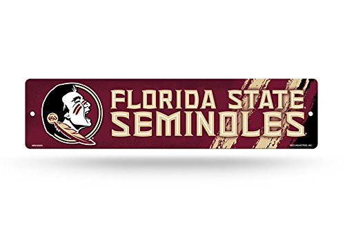 NCAA Rico Industries 16 Inch Plastic Street Sign Decor Florida State Seminoles