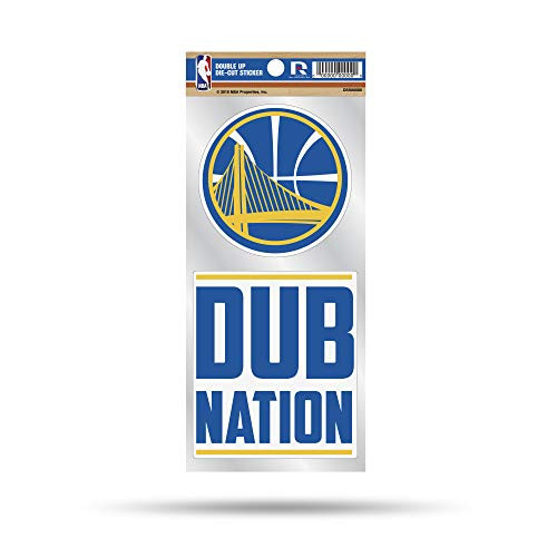 NBA Golden State Warriors Double Up Die Cut 2 Piece Sticker Sheet