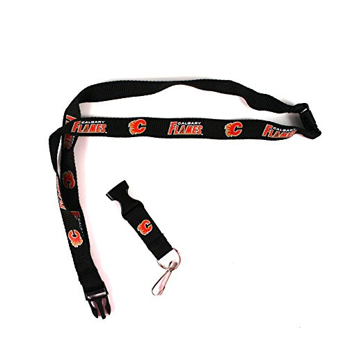 NHL Calgary Flames Team Color Lanyard 22 inches Black