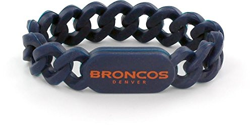 aminco NFL Denver Broncos Silicone Links Bracelet aminco NFL Denver Broncos Silicone Links Bracelet