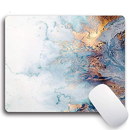 Gaming Mouse Pad with DesignsBronzing Marble Non Slip Rubber Mousepad Custom Rectangle Mouse Pads for Computers Laptop