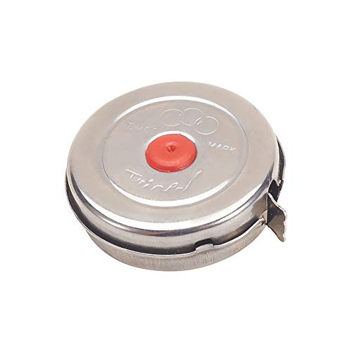 Utoolmart 2M Length Measuring Tape Plastic Round Case Retractable Measure Tape Ruler Metric 1Pcs