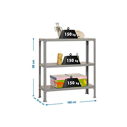 Simonrack 3 300 Home Click Plus Shelf Grey Dark