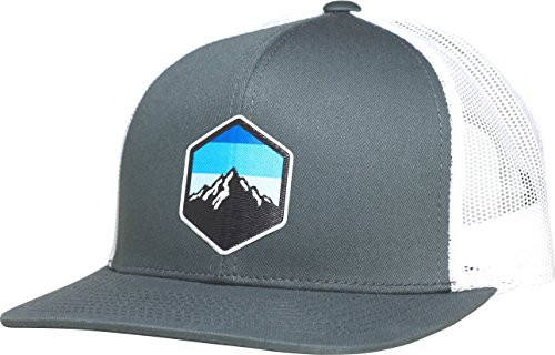 LINDO Trucker Hat   Mountain Sky  Graphite White