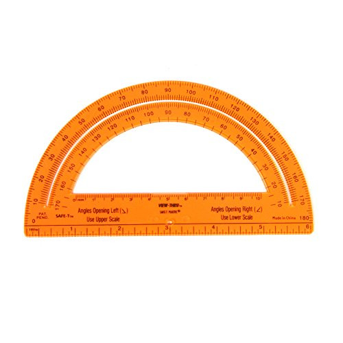 hand2mind ETA Orange Safe T Protractors Set of 24