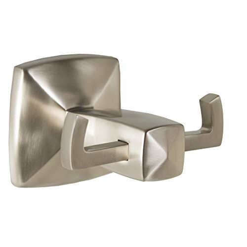 Design House 580845 Perth Double Robe Hook, Satin Nickel