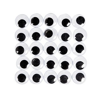 Fun Express 200 Super Huge Black Wiggle Googly Eyes - Arts and Craft Supplies Wiggly Eyes