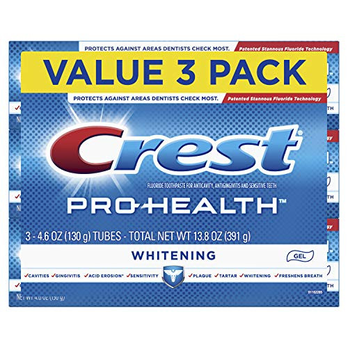 Crest Pro Health Whitening Gel Toothpaste 46 oz 3 Count Triple