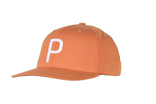 Puma Golf Men s 2018  P  Snapback Cap One Sizem Vibrant Orange