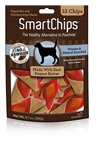 SmartBones SBPB 00235 SmartChips For Dogs Rawhide Free 12 Count