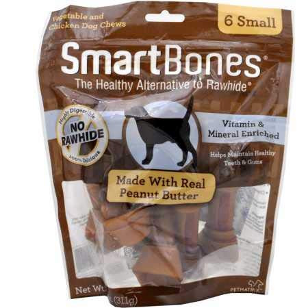 SmartBones Small Peanut Butter Chews  6 Pack