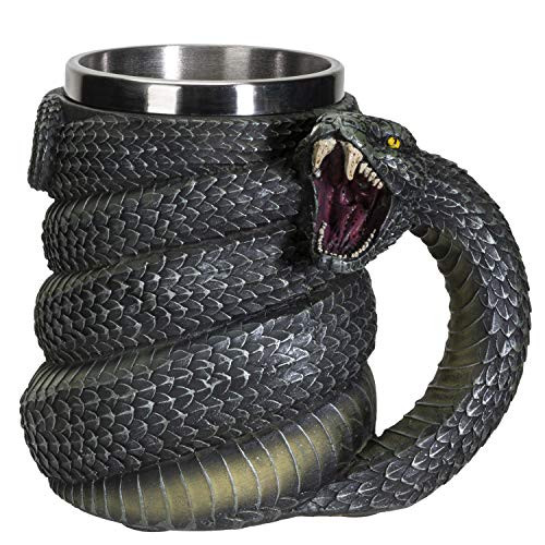 SUMMIT COLLECTION Serpent Snake Coffee Mug Cup 16 fl oz Green Anaconda Beer Tankard