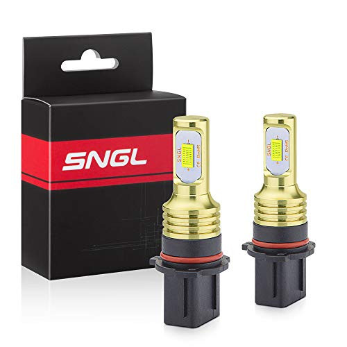 SNGL P13W LED Bulbs 6000k Xenon White Extremely Bright High Power for Daytime Running Lights DRL or Fog Light Bulb Lamp Replacement